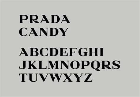 i'm prada you're nada font|prada candy logo.